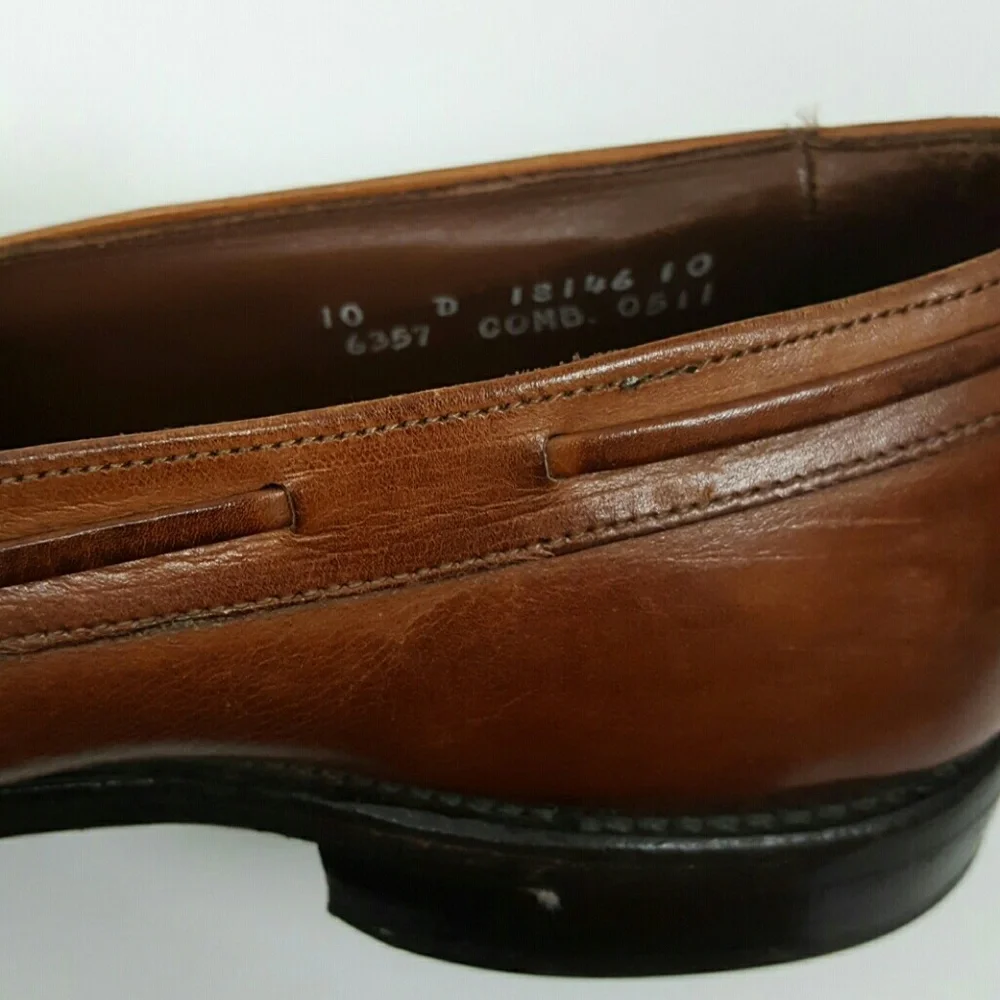 Allen Edmonds Windham Loafers Brown Leather Slip On Shoes Mens 10D
